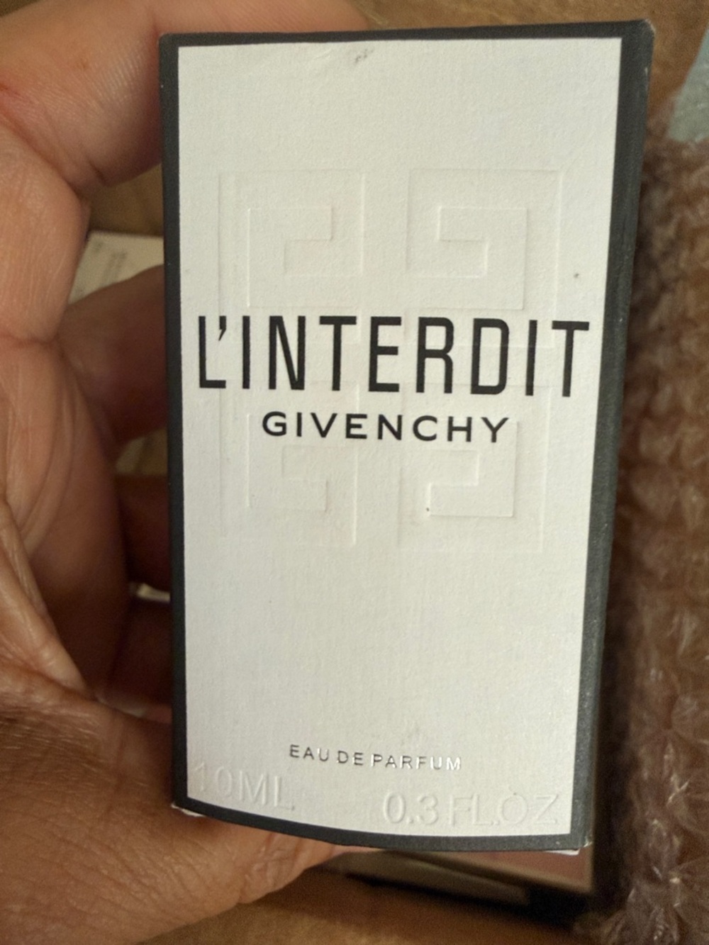 Givenchy L'Interdit Mini Box in White and Black